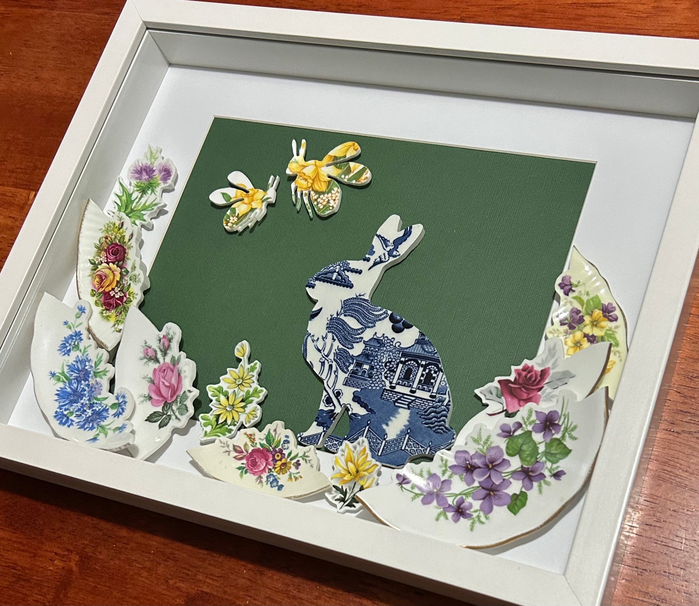 Bunny and Bees Framed Artwork