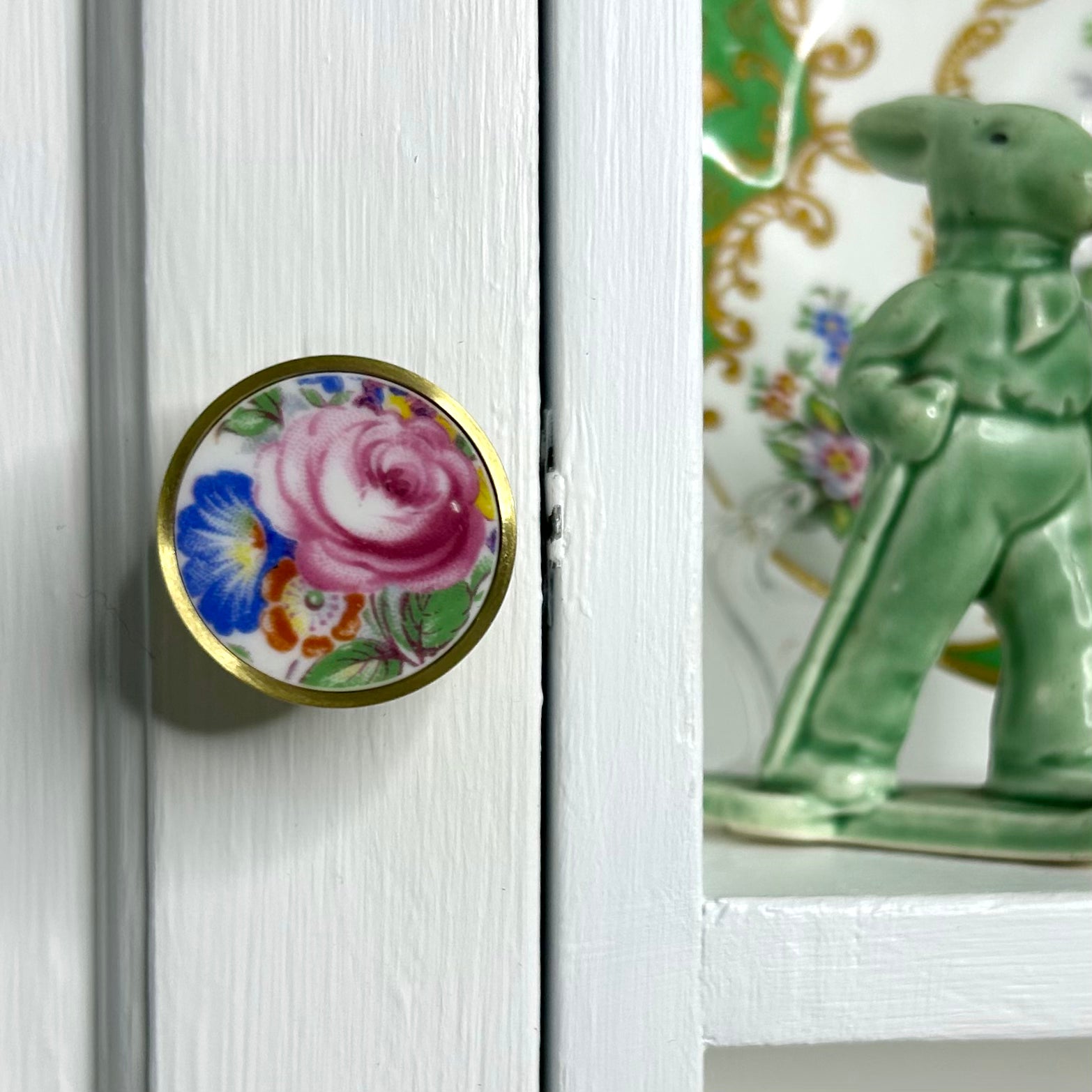 1930’s Royal Albert ‘Albany Green’ Door Knob