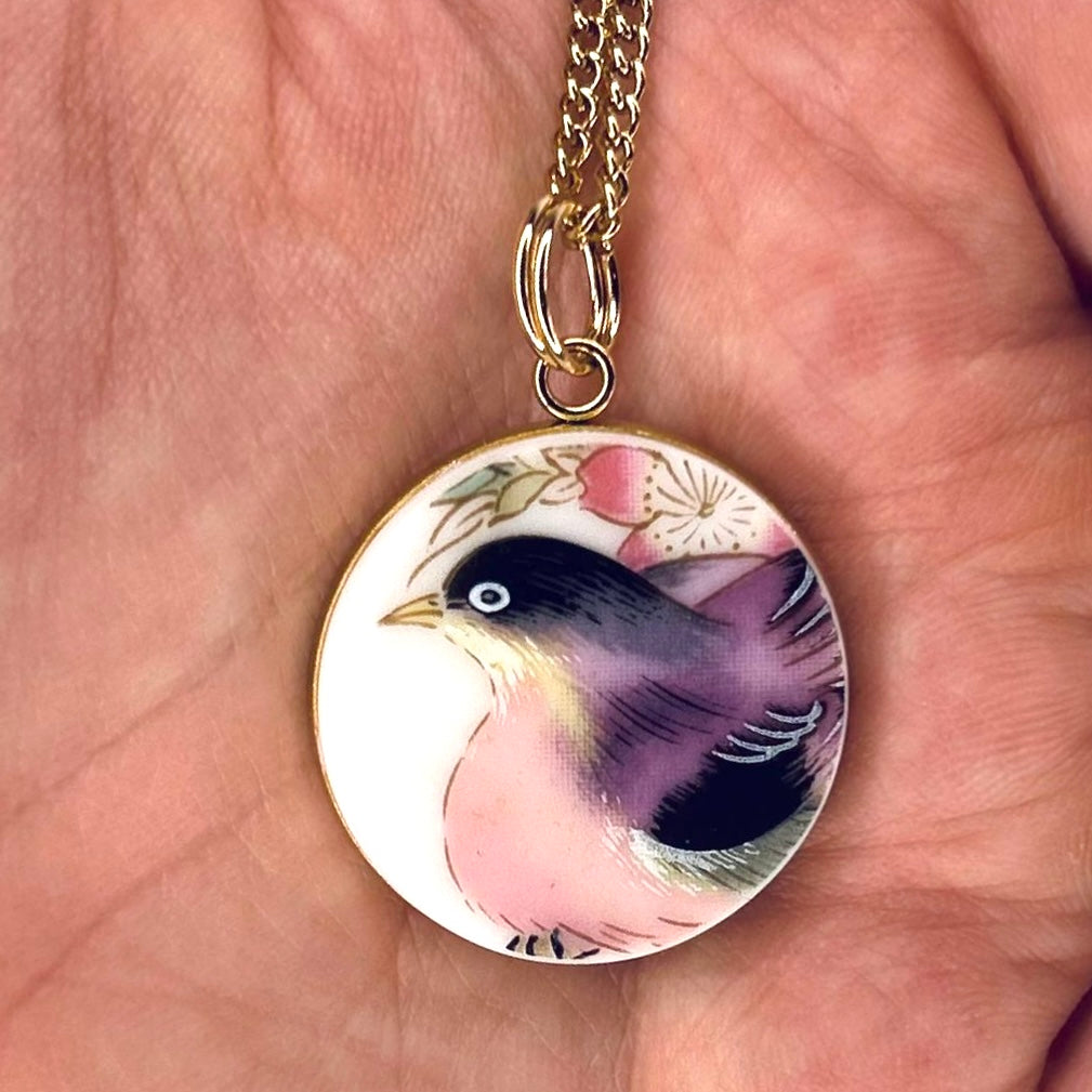 Bird Pendant Necklace YG