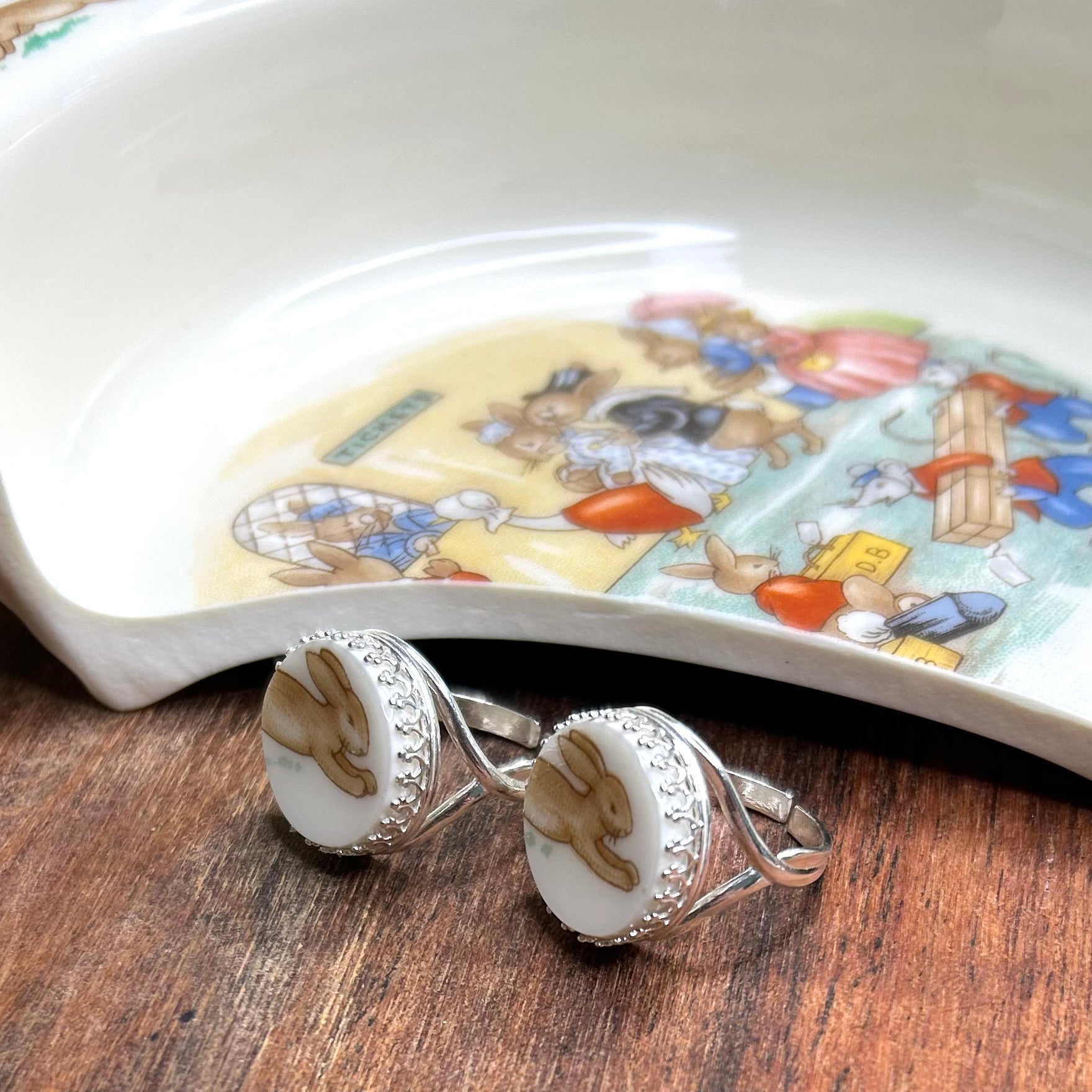 1970’s Sterling Silver Royal Doulton ‘Bunnykins’ Ring W