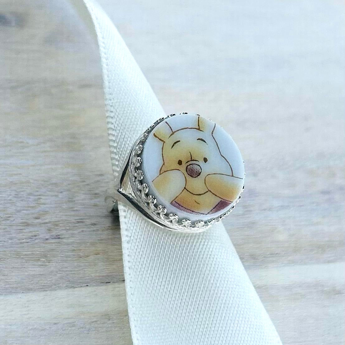 Sterling Silver Winnie The Pooh Ring – PORCELAIN MEMORIES