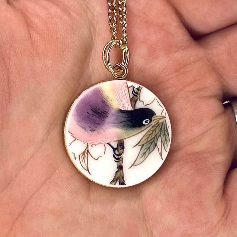 Bird Pendant Necklace YG