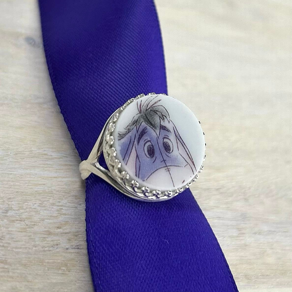 Sterling Silver Eeyore Ring