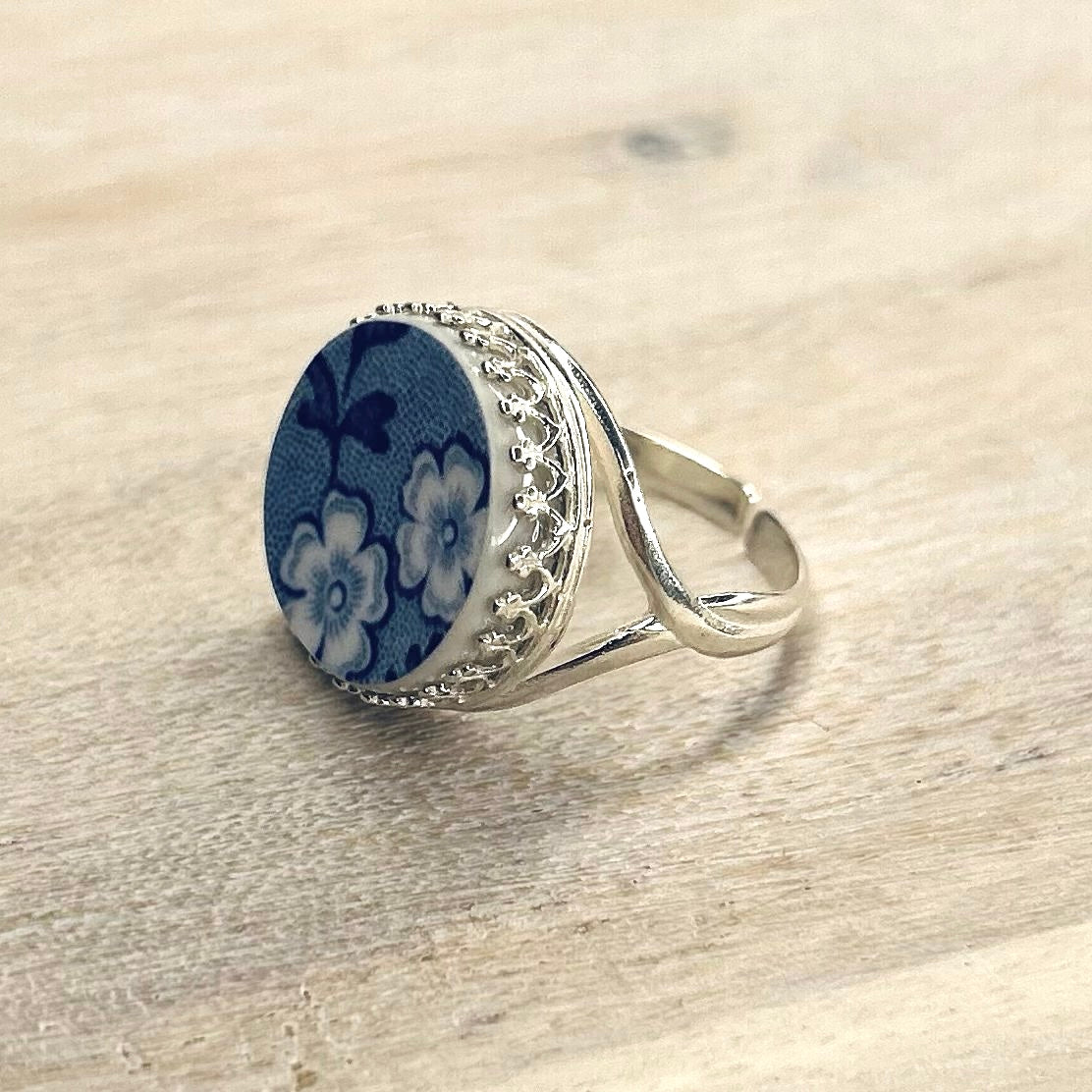 Sterling Silver Spode ‘The Blue Room’ Ring