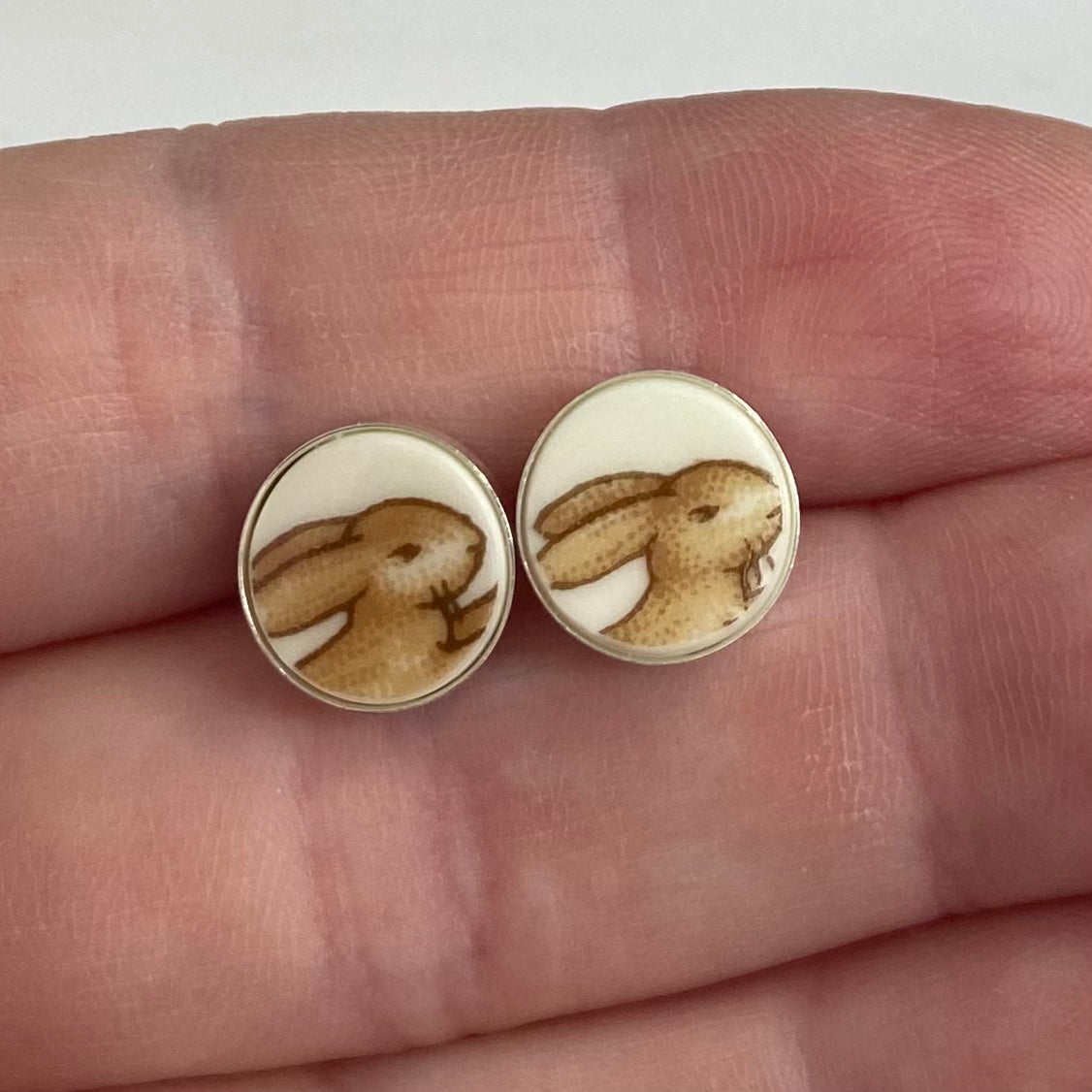 Sterling Silver Bunnykins by Royal Doulton Stud Earrings M