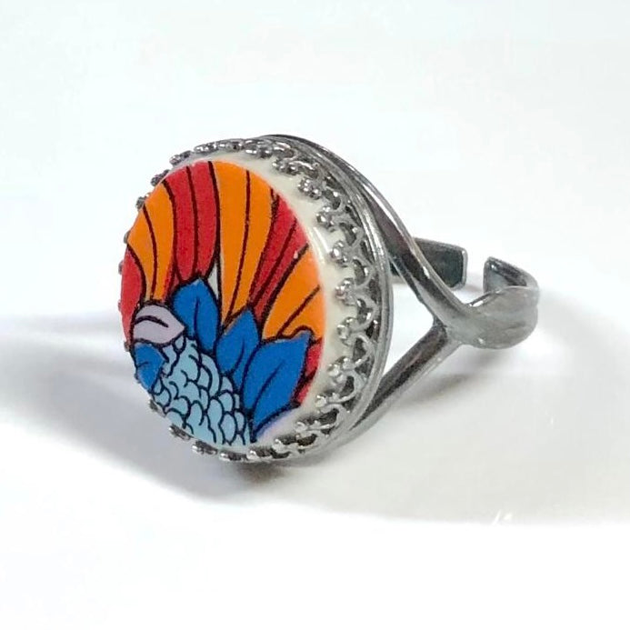 Pontessa ‘Fiesta’ Sterling Silver Ring