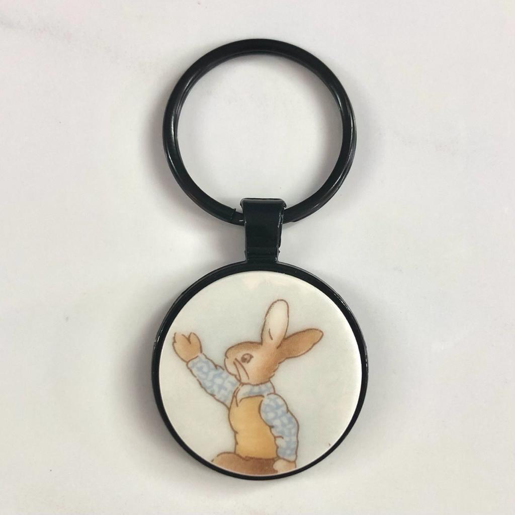 *Bunnykins by Royal Doulton Keyring Black M