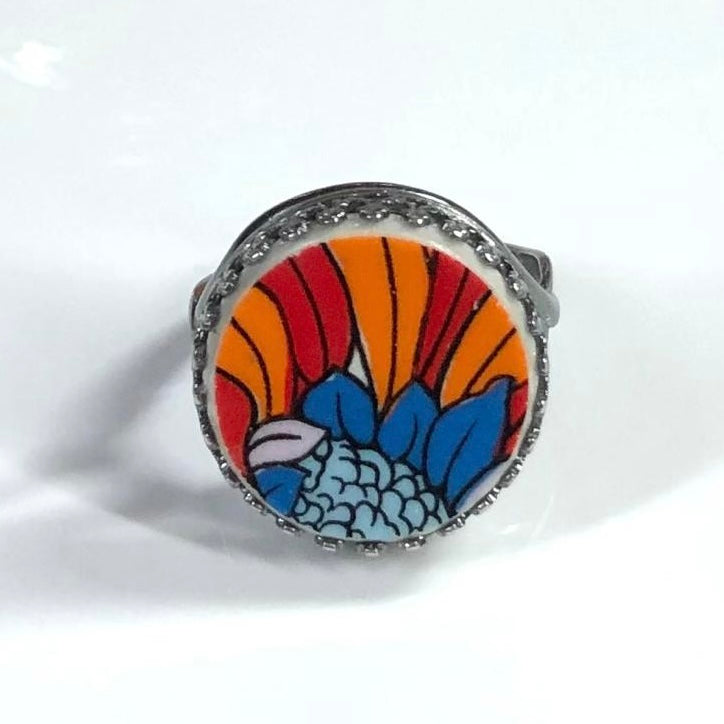 Pontessa ‘Fiesta’ Sterling Silver Ring